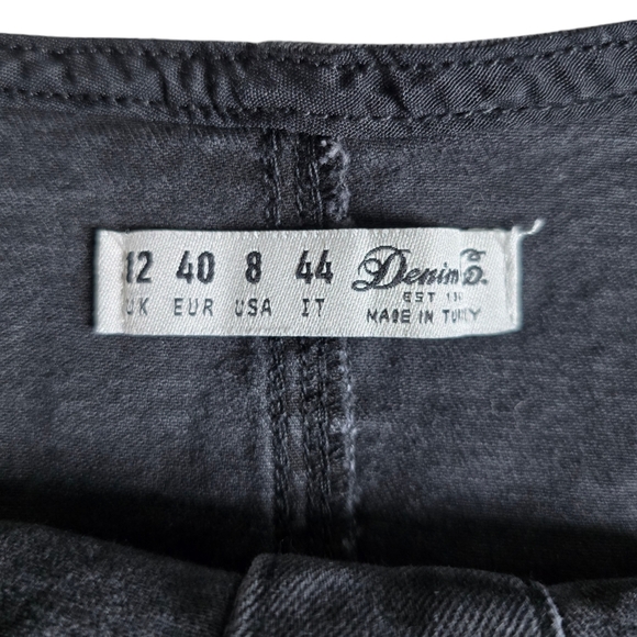 Denim & Co Women's Black Denim Button Down Dress Size 12 - Picture 6 of 6